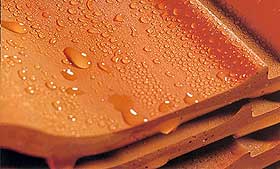 Ultraproof on a clay tile